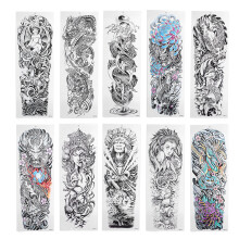 Realistische, wasserdichte Tattoo-Aufkleber, großes Armsatz-Set mit 10 Stück