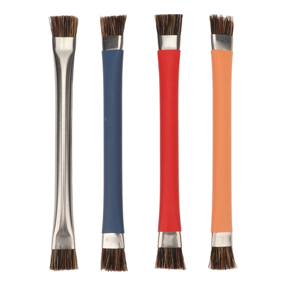 Antistatic Brush Doubleheaded Electronics Cleaning Set For Chips, Camera, Motherboard, Orange Blue/Red/Silver 9347817930825