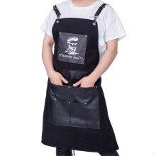 Saloni Neri Mantella per Parrucchiere per Taglio Capelli Grembiule Oxford Buga Barbiere Tasca Taglio Capelli Tintura Mantella Parrucchiere Panno