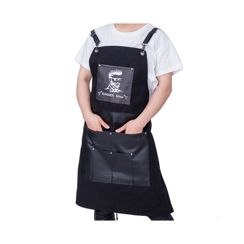 Black Salons Hairdressing Cape For Hair Cutting Apron Oxford Buga Barber Pocket Hair Cutting Dyeing Cape Hairdresser Antifouling Cloth