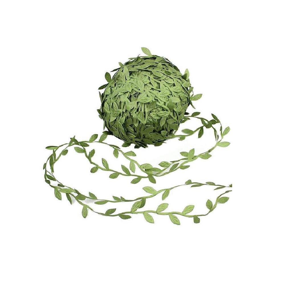 Artificial Vines 40 M Fake Hanging Plants Silk Ivy Artificial Leaf Garlands Simulation Foliage Rattan Green Leaves Decorative Home Wall Garden Wedding