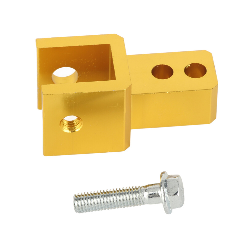 Aluminium Alloy Shock Absorber Heightening Clamp For Motorcycles, E-Bikes, Mountain Bikes, Yellow 8761376806055