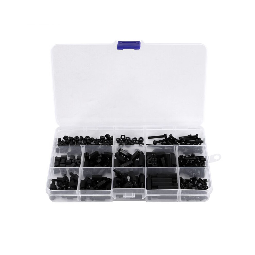 260Pcs M3 Male Female Nylon Hex Spacer Standoff Screw Nut Threaded Pillar Pcb Motherboard Assorted Assortment Kit 6033357165805
