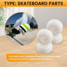 4PCS Skateboard Wheels Resilient PU Wheels 52mm x 32mm for Skateboard Deck Board Skate Wheels