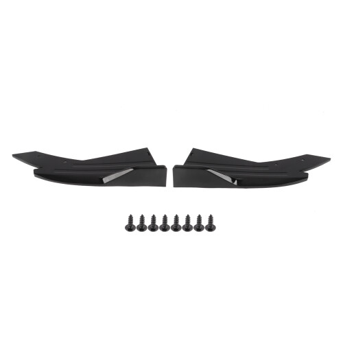 Universal Gloss Black ABS Body Kit: Spoiler Diffuser Splitter & Skirt 1