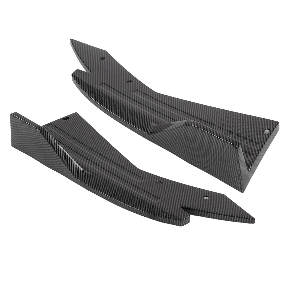 Universal Abs Carbon Fiber Style Rear Bumper Lip Spoiler Splitter Side Skirt 8361376806200