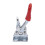 12 Pieces Hand Tool Adjustable Toggle Clamp 201A Antislip Red Horizontal Clamp 201-A Quick Release Heavy Duty Tool 3