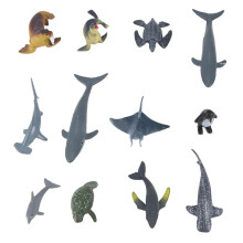 12Pcs Simulation Marine Animal Tooth Killer Whale Whale Penguin Model Toy