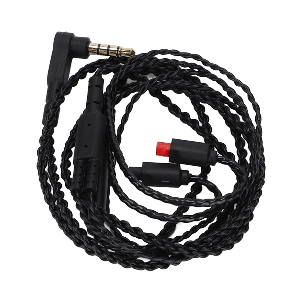Upgraded Audio Cable For Earphones, Plated Copper Soundstage Improved Cable With Detachable Design And Flexible Build, Metal Plug Rubber Protec Silver 9176269241025