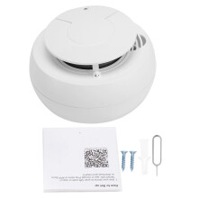 Zwave Plus trådløs fotoelektrisk røgdetektor anti-interferensfunktion smart app-styret realtidsnotifikationer med 85Db alarmlyd nem