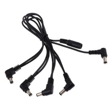Weitgehend kompatibles Daisy-Chain-Kabel für Gitarren-Effektpedale, Netzteil-Splitter, Rauschisolierung, rechtwinkliger Stecker, hohe