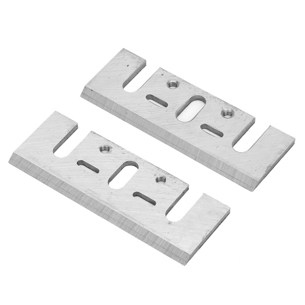 Planer Blades High Speed Steel Resharpenable 82Mm Double Edged Blade Design Hard Wood Cutting Tool For Makita Dewalt Bosch Ryobi Planers Heavy 9448196715703