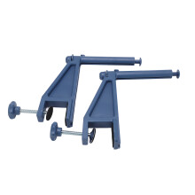 Tragbares Tischtennisnetz-Set mit verstellbarem Klemmverschluss, Blau, 610 g