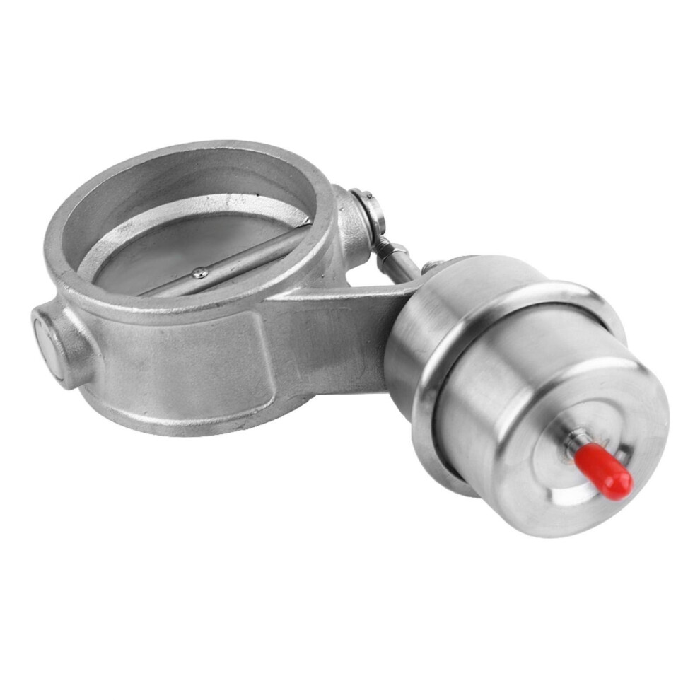 2.5 Inch Stainless Steel Exhaust Cutout Valve, Universal Fit Vacuum Activated Butterfly Control 9187378510254