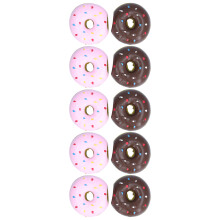 Quietsch-Donut aus Latex, umweltfreundlich, ungiftig, interaktives Spielzeug zum Stressabbau, kaubeständig, klein, niedliches Design, ideal für