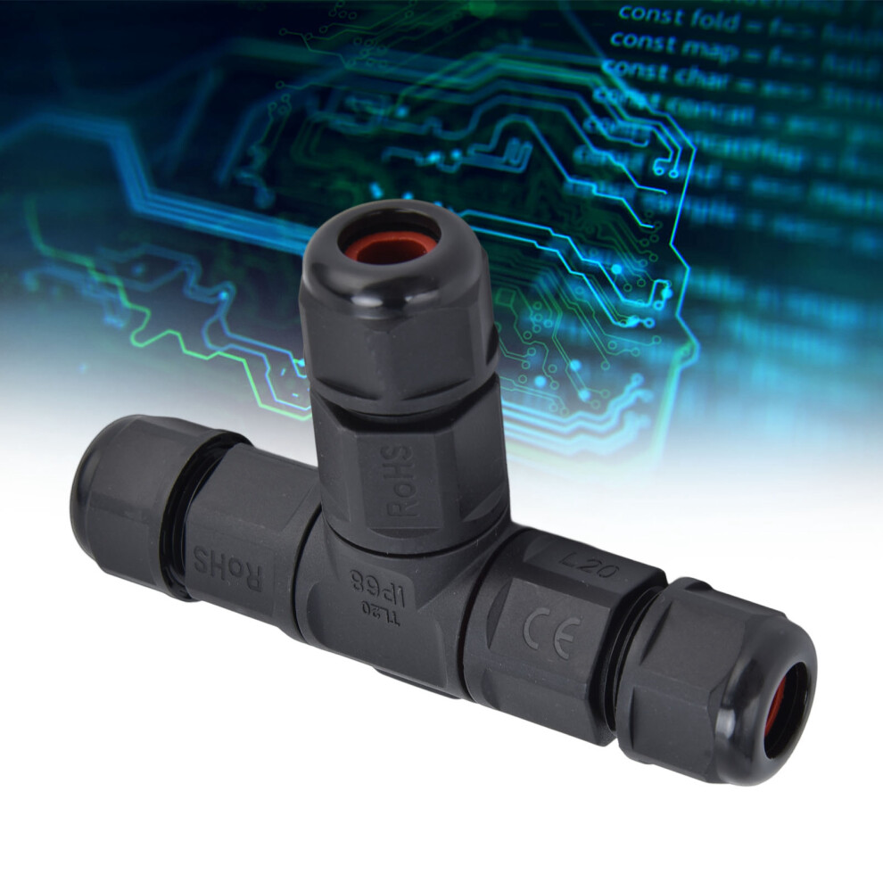 Electrical 3 Pin Tee Adapter Waterproof 250V 16A Tl20 Connect Quickly 7681376814526