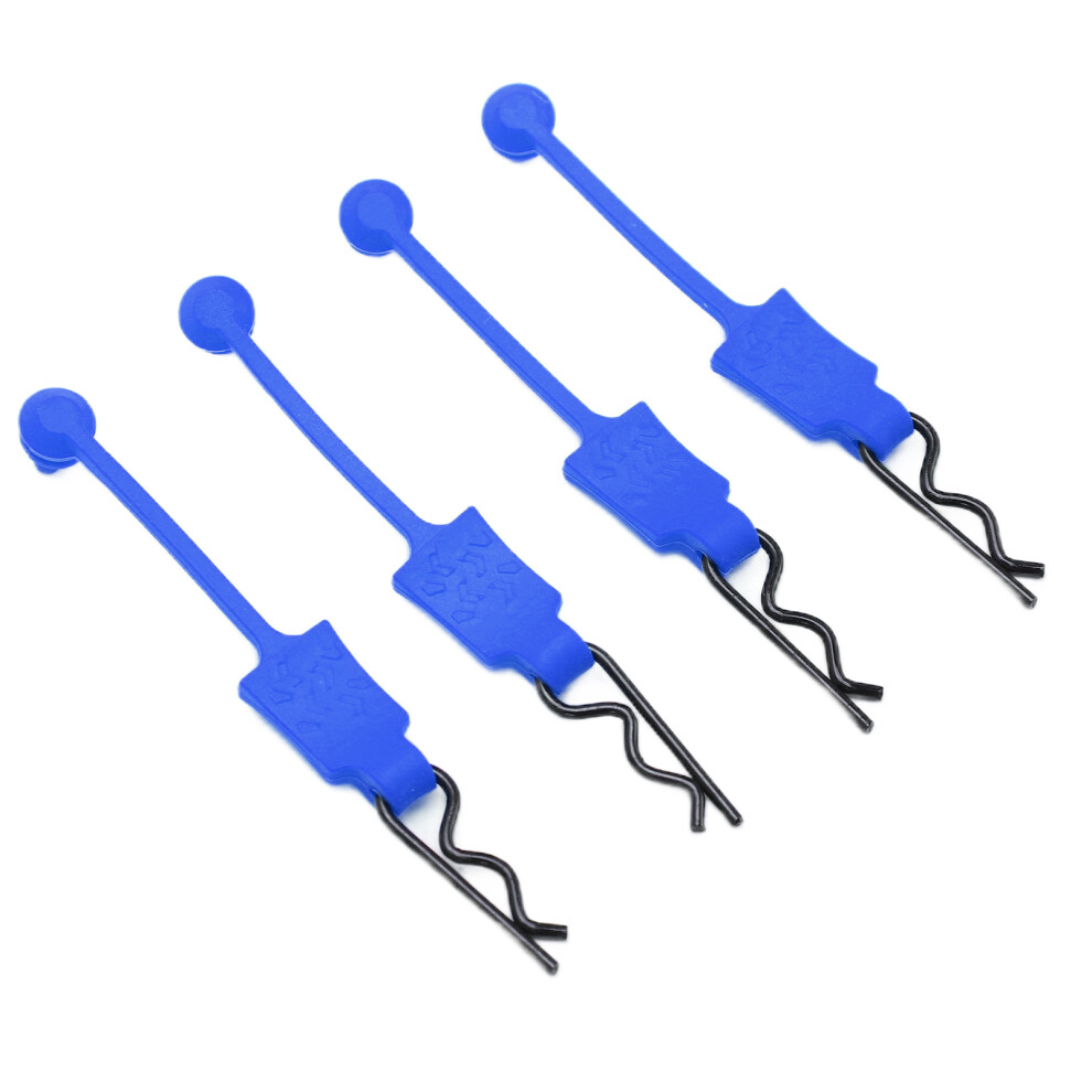 4Pcs Rc Car Shell Bolt Latch Clips Pins Compatible With 1/10 Model Dark/Blue 5031376816594