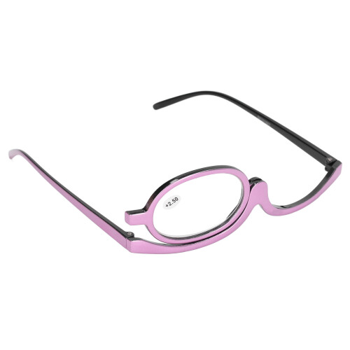 Rotating Makeup Glasses For Precision Vision, Presbyopia Support With Folding And Rotating Monocle Lens, Multi Functional Flip Over Design With 1