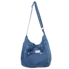 Large Capacity Shoulder Bag, Multifunctional Tote Bag with Soft and Comfortable Texture, Gift Hobo Bag for Women, Fashionable Design Denim Handbag