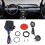 Blue LED Indicator Light Car Engine Start Push Button Universal Design 12V LED Switch Ignition Starter Waterproof Durable Plastic Material Engine 2