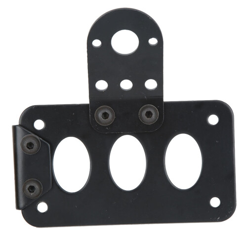 Side Mount Holder Bracket, Aluminum Alloy Construction Motorcycle License Plate Bracket Versatile Mounting Adjustable Design Simple Installation Rust 2