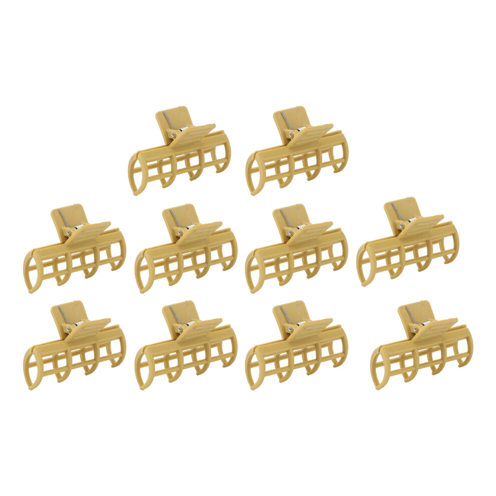 Gold Upgraded Design Hair Claw Clamps In Finish, Non Slip Metal Hair Clips For Women Featuring Interlocking Teeth Strong Claws And High Tension