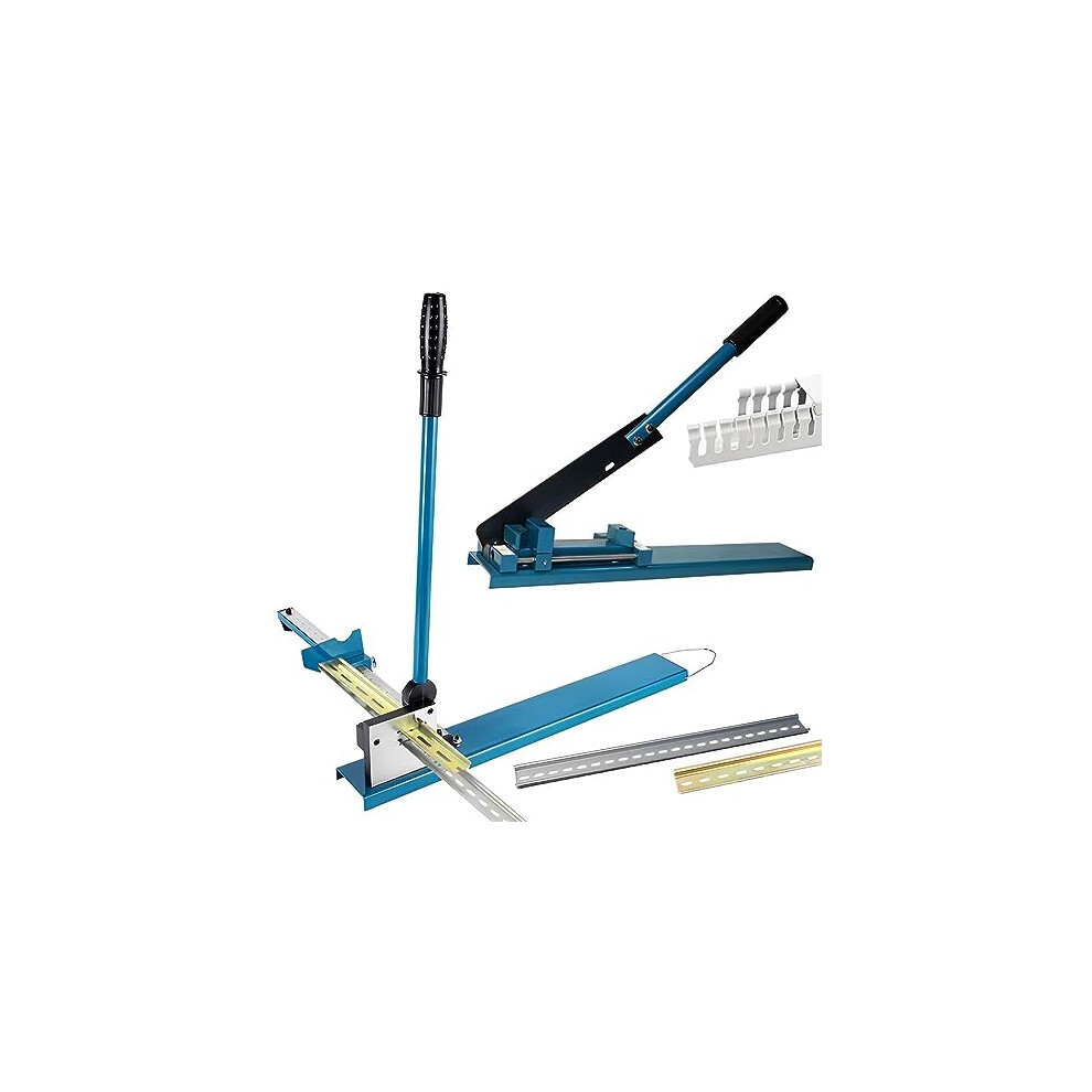 Manual Din Rail Cutter Tool Bench Trunking Cutter Double Groove Cutter With Transfer Slider Positioning Ruler 9187378510520