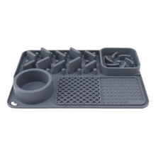 Tappetino in silicone per leccare per cani, 385g, 300x205mm, sollievo dall'ansia & alimentazione