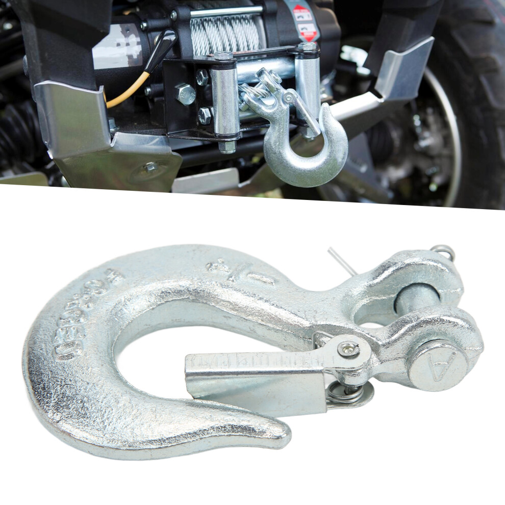 Durable 1/4In Clevis Hook G70 Steel Safety Latch For Truck Chains 9341376820504