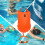 Pull Buoy Waterproof Float Bag, Visibility Orange, NonSlip Adjustable Strap For Pool Beach Sea Lake Dive 3
