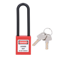 Bezpečnostný zámok Lockout Tagout, nylonový strmeň, izolovaný a odolný voči korózii, ľahký zámok odolný voči vysokým teplotám,
