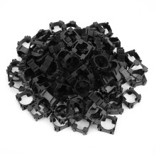 Supporto per batteria agli ioni di litio, supporto cilindrico con fessura laterale, staffa per pacco batteria antivibrazione in plastica di alta