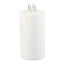 Gemetalliseerde polypropyleenfilmcondensator met laag verlies, hittebestendige motorcondensator, ronde cilindervorm, goede slagvastheid, sterke