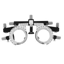 Przyjazna dla użytkownika konstrukcja, w pełni funkcjonalna oprawka optometryczna z trwałym stopem plastiku, stalą nierdzewną i otworami na