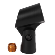 5/8" Male To 3/8" Female Adapter Universal Microphone Clip Break Resistant Mic Clip Fits Most Handheld Microphones Flexible Adjusts To MIC Anti Slip