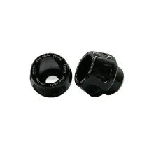 CNC Aluminum Motorcycle Front Fork Sliders Crash Protector for Easy Installation Black 2pcs
