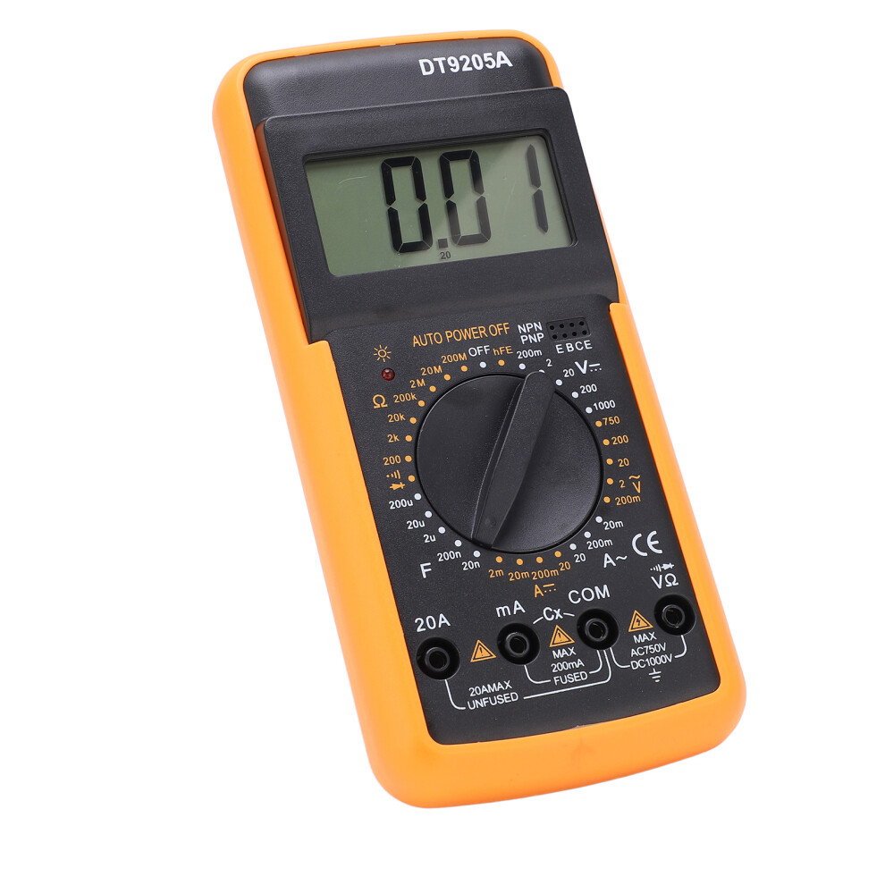Dt9205a Digital Multimeter, High Accuracy, Durable Electrical Tester 3451376828670