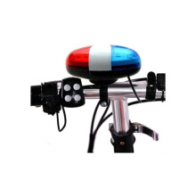 Clacson per bicicletta ricaricabile tramite USB, pratico, affidabile e resistente con sirena potente, clacson elettronico a 4 suoni, luce LED