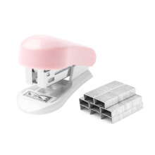 Ergonomic Stapler for Daily Tasks, Office Binding Supplies Stapling Tool with Smooth Action, Staplers and Punches Alternative with Built-In Remover,