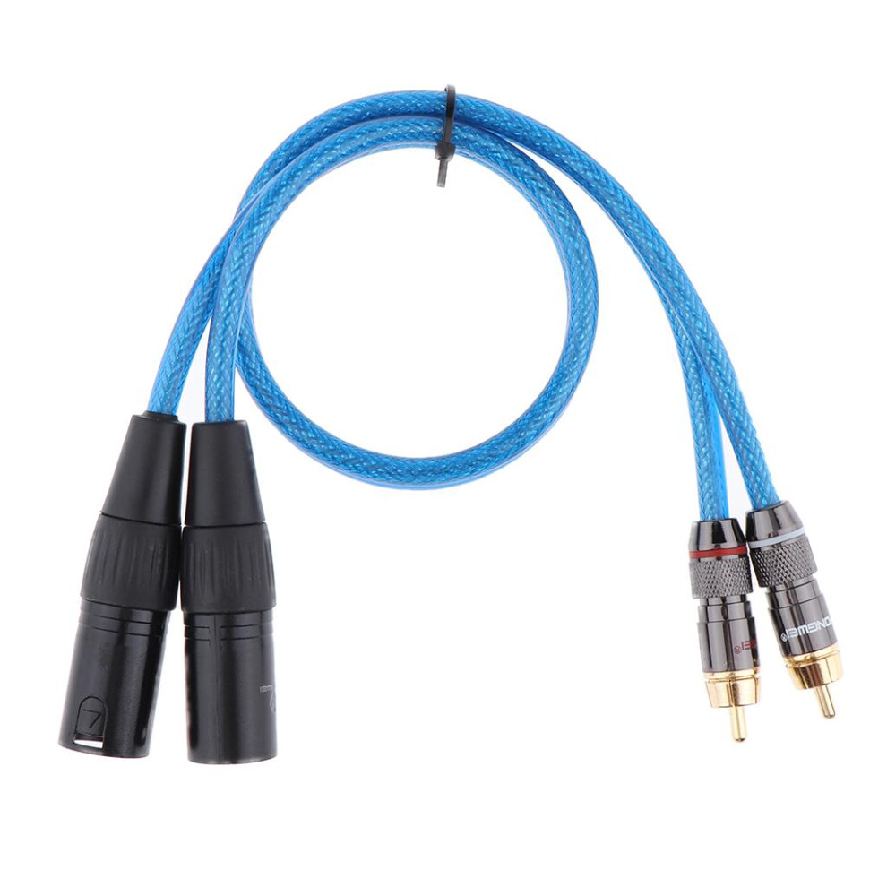 Men's 2 Xlr To 2 Cable Ensures Professional Grade Audio