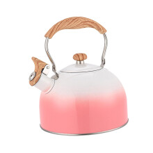 (pink, 19x23cm) Durable Stovetop Kettle Outdoor Whistling Kettle With Handle Large