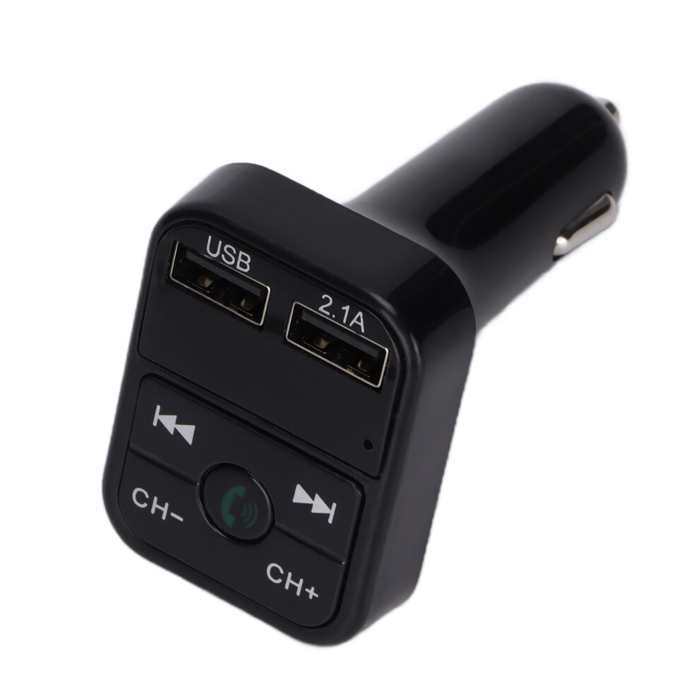 Car Bluetooth 5.0 Fm Transmitter With Dual Usb Charger, Mp3, Black 5091376836640
