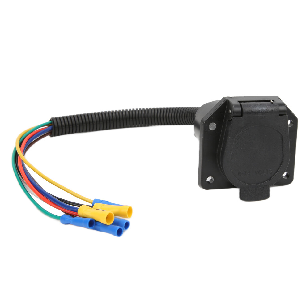 7-Way Blade Trailer Wiring Adapter For Rv Camper Boat Car, Plastic 8381376837042