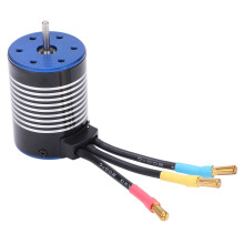 3900KV bürstenloser Motor für 1/10 RC Auto, Aluminium Silber/Schwarz