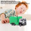 Multifunctional 1:50 Pull Back Garbage Truck Toy Set & 4 Trash Cans 10