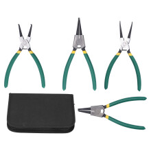 Spring Loaded Snap Ring Pliers Set Heavy Duty Precision Internal External Circlip Pliers Ring Remover Retaining With Strong Carbon Steel Construction