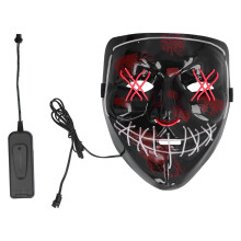 Halloween-Leuchtmaske mit 2 Farben, 3 Modi für Erwachsene