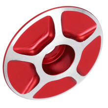 Lightweight Aluminum Front Fork Headset Cover for Mountain Road Bike Red, 2.8cm Diameter
