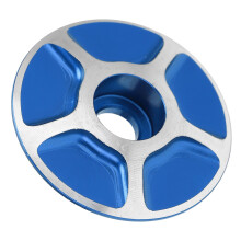 Blue Lightweight Aluminum Fork Headset Cover for MTB & Road Bikes 28.6mm