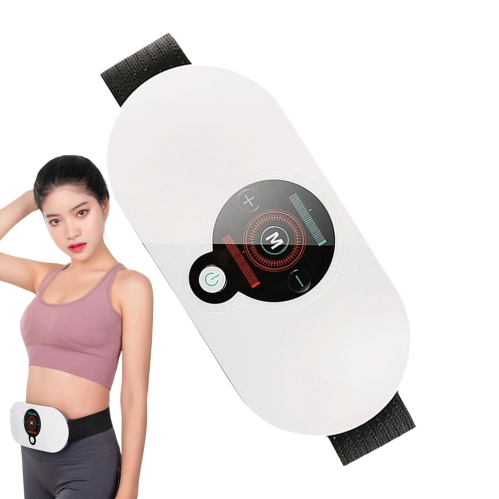 Abdominal Massager with Heat Therapy, Wireless Belly Fat Slimmer, 9 Modes for Workout Recovery